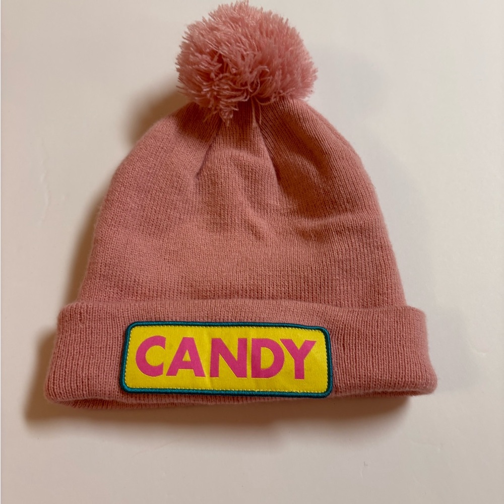 Coal Women's Pink Knit puff beanie ‘Candy’ Hat